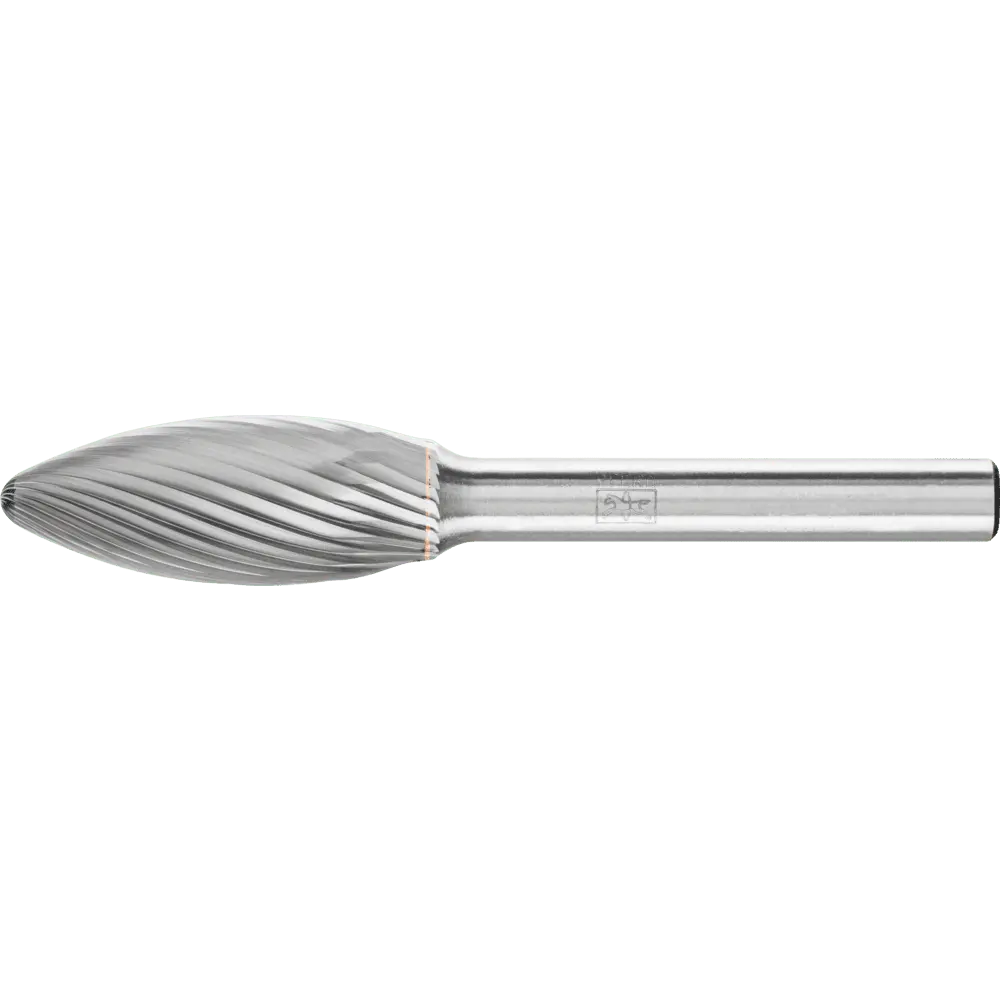 Produktfoto 1 von PFERD TOOLS Hartmetall Frässtift Flamme B Ø 12x30mm Schaft-Ø 6 mm Z3 universal mittel
