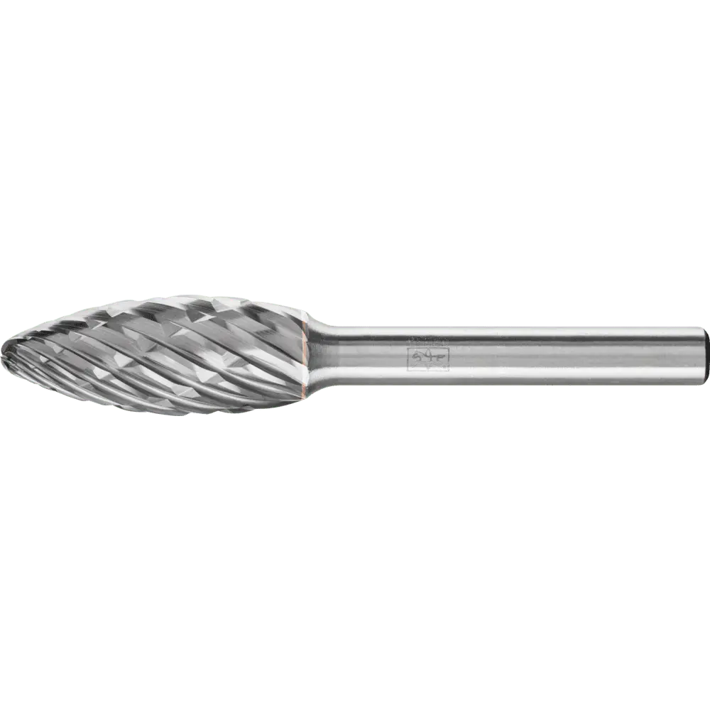 Produktfoto 1 von PFERD TOOLS Hartmetall Hochleistungsfrässtift CAST Flamme B Ø 12x30mm Schaft-Ø 6 mm für Gußeisen