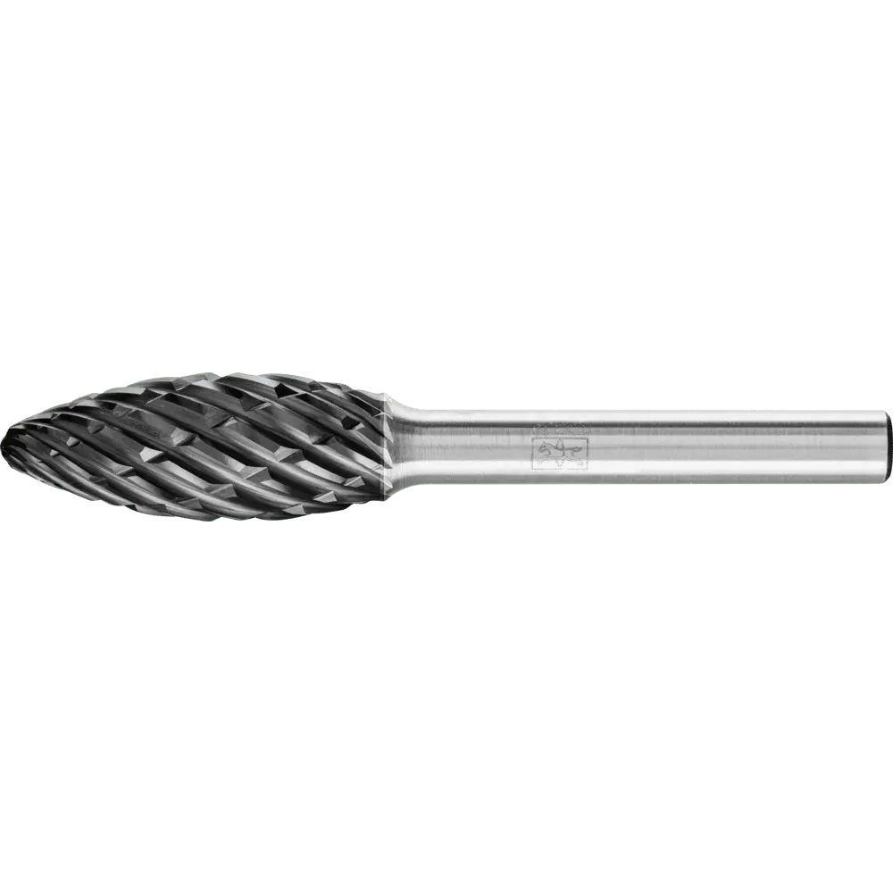Produktfoto 1 von PFERD TOOLS Hartmetall Hochleistungsfrässtift STEEL Flamme B Ø 12x30mm Schaft-Ø 6 mm HICOAT für Stahl