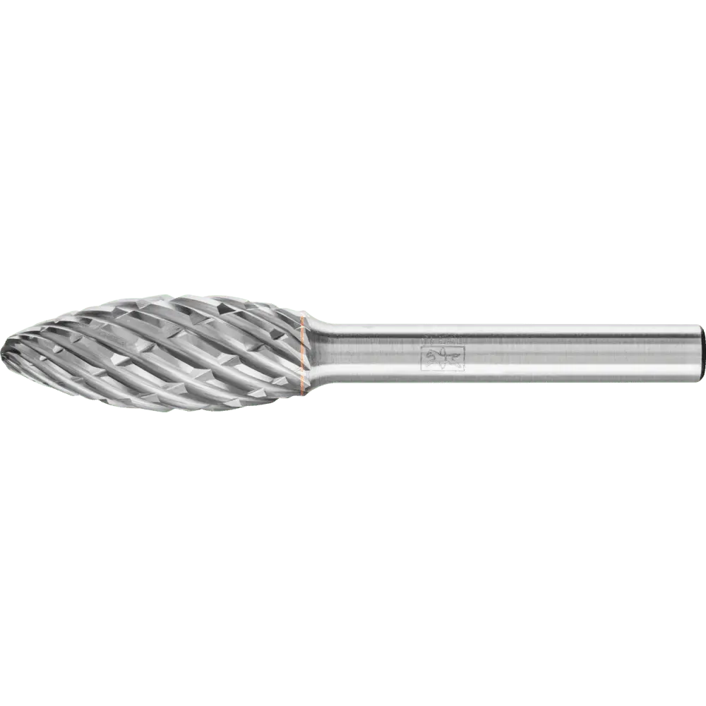 Produktfoto 1 von PFERD TOOLS Hartmetall Hochleistungsfrässtift STEEL Flamme B Ø 12x30mm Schaft-Ø 6 mm für Stahl