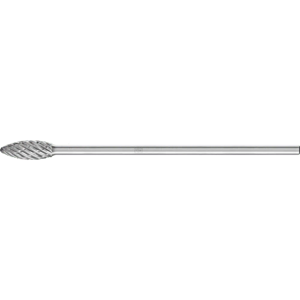 Produktfoto 1 von PFERD TOOLS Hartmetall Hochleistungsfrässtift STEEL Flamme B Ø 12x30mm Schaft-Ø 6x150mm für Stahl