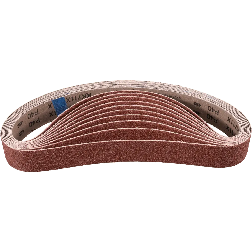 Produktfoto 1 von PFERD TOOLS Korund Schleifband BA 40x820 mm A40 für universelle Anwendung mit Rohrbandschleifer, 10 Stk.