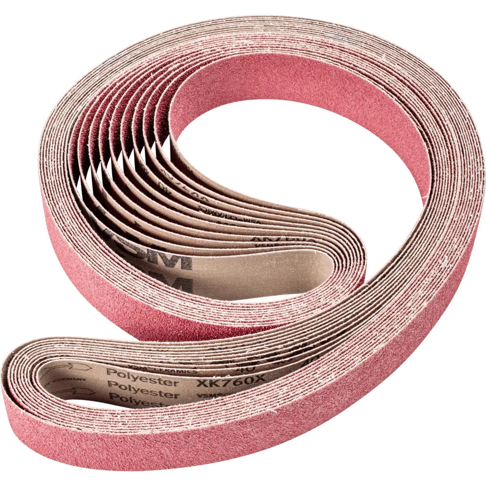 Produktfoto 1 von PFERD TOOLS Keramikkorn Schleifband BA 50x2000mm CO40 höchster Abtrag auf Stahl mit Bandschleifer, 10 Stk.