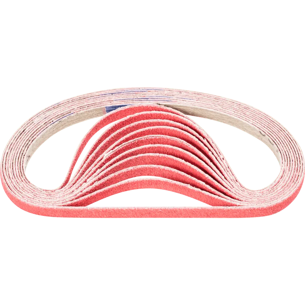 Produktfoto 1 von PFERD TOOLS Keramikkorn Schleifband BA 6x305 mm CO-COOL120 für Edelstahl-Schliff mit Bandschleifer (100), 100 Stk.