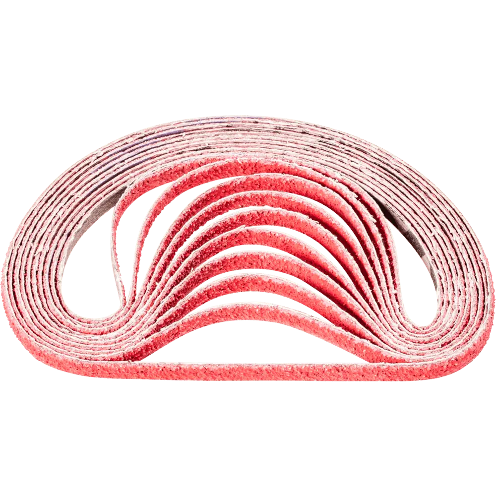 Produktfoto 1 von PFERD TOOLS Keramikkorn Schleifband BA 6x305 mm CO-COOL60 für Edelstahl-Schliff mit Bandschleifer (100), 100 Stk.