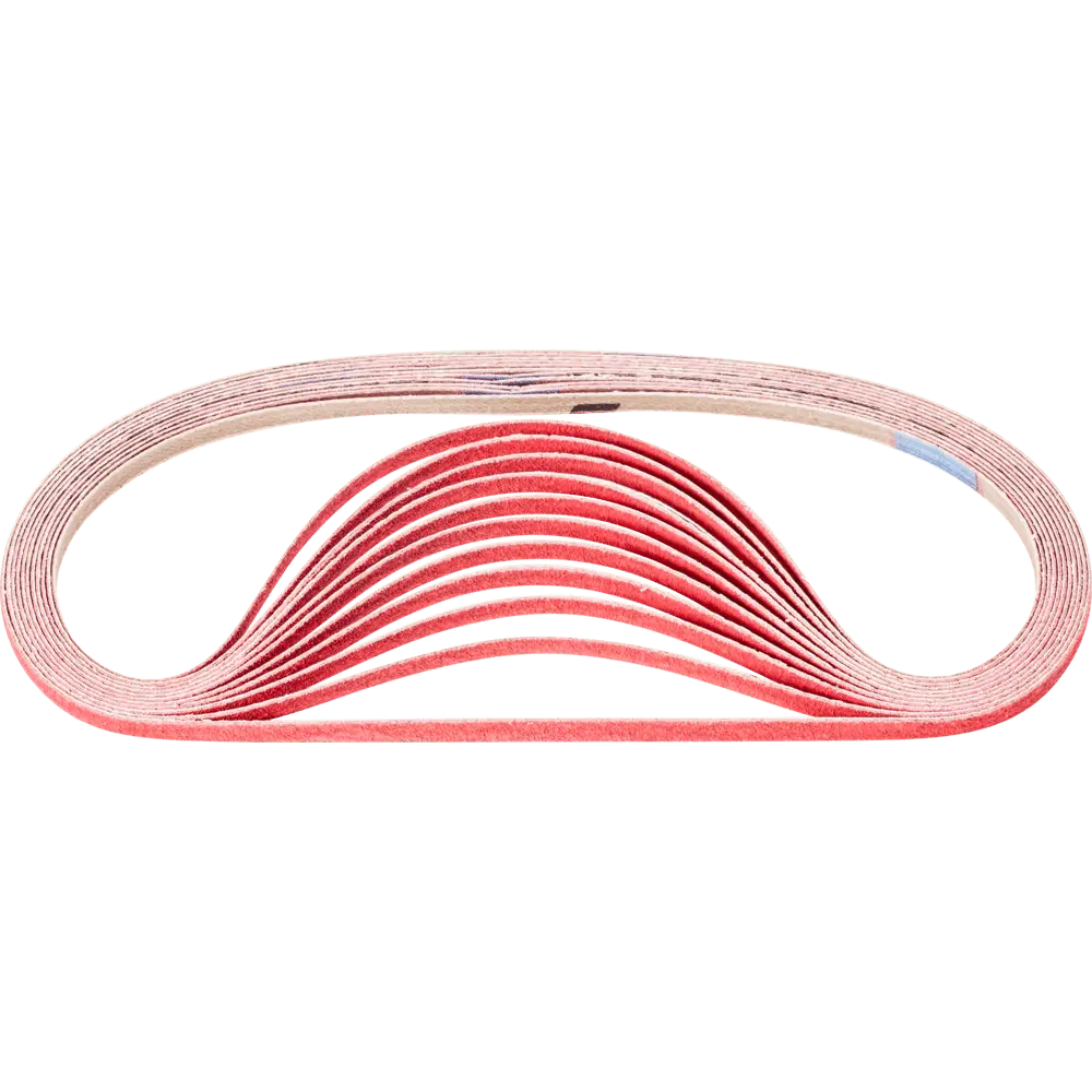 Produktfoto 1 von PFERD TOOLS Keramikkorn Schleifband BA 6x520mm CO-COOL 120 für Edelstahl-Schliff mit Bandschleifer, 100 Stk.