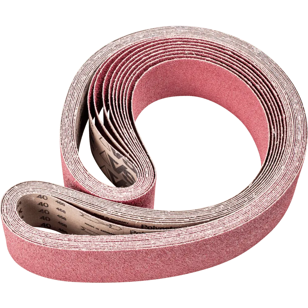 Produktfoto 1 von PFERD TOOLS Keramikkorn Schleifband BA 75x2000mm CO40 höchster Abtrag auf Stahl mit Bandschleifer, 10 Stk.