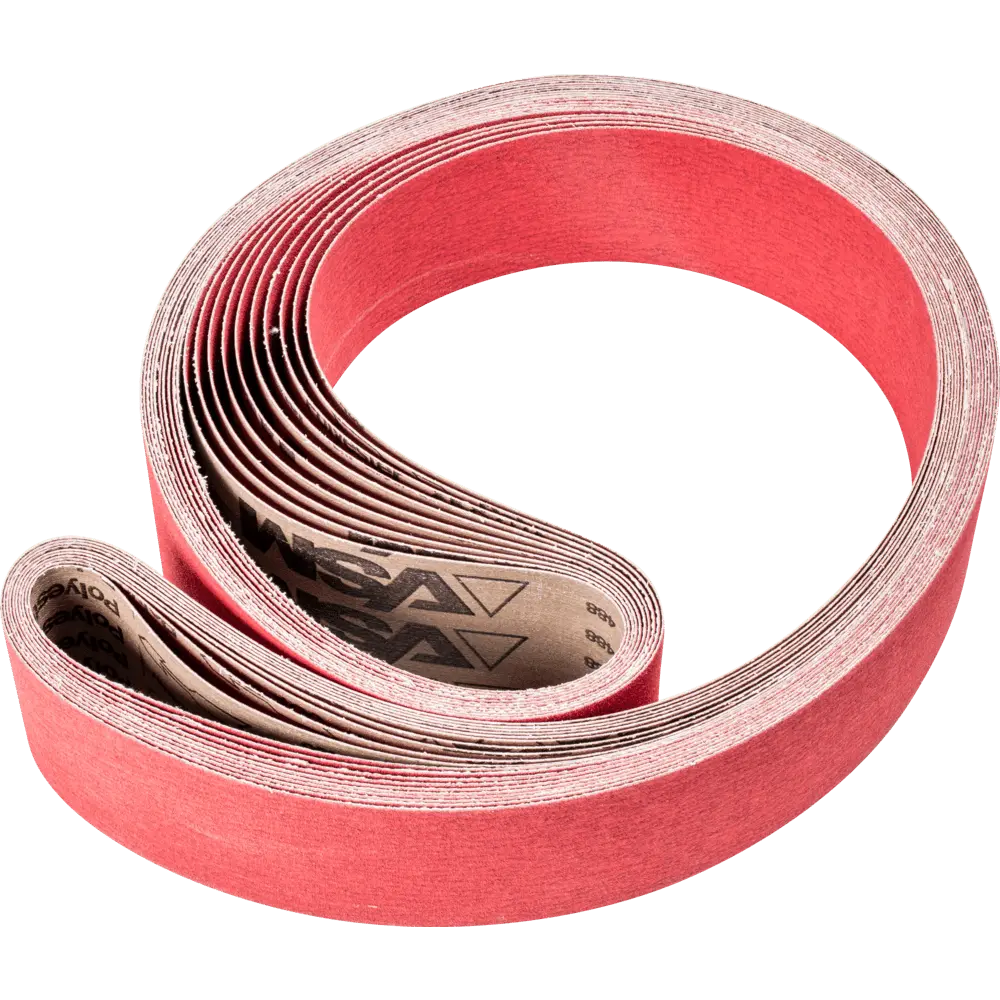 Produktfoto 1 von PFERD TOOLS Keramikkorn Schleifband BA 75x2000mm CO-COOL120 für Edelstahl-Schliff mit Bandschleifer, 10 Stk.