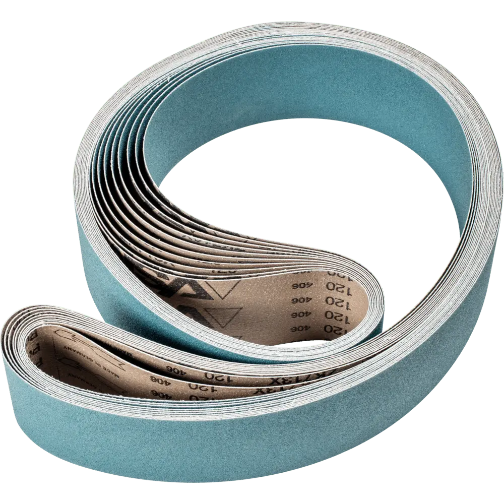 Produktfoto 1 von PFERD TOOLS Zirkon Schleifband BA 75x2000mm Z120 für hohen Abtrag mit Bandschleifer, 10 Stk.