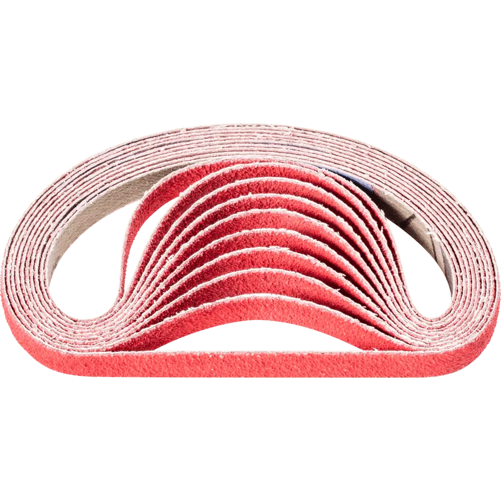 Produktfoto 1 von PFERD TOOLS Keramikkorn Schleifband BA 9x305 mm CO-COOL80 für Edelstahl-Schliff mit Bandschleifer, 100 Stk.