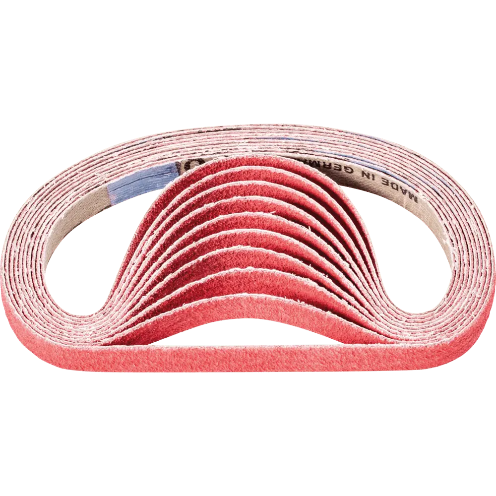 Produktfoto 1 von PFERD TOOLS Keramikkorn Schleifband BA 10x330mm CO-COOL80 für Edelstahl-Schliff mit Bandschleifer (100), 100 Stk.