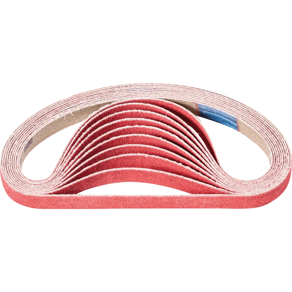 Produktfoto 1 von PFERD TOOLS Keramikkorn Schleifband BA 10x330mm CO-COOL120 für Edelstahl-Schliff mit Bandschleifer (100), 100 Stk.