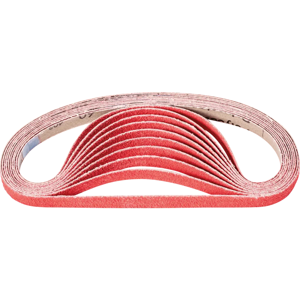Produktfoto 1 von PFERD TOOLS Keramikkorn Schleifband BA 12x520mm CO-COOL60 für Edelstahl-Schliff mit Bandschleifer (100), 100 Stk.