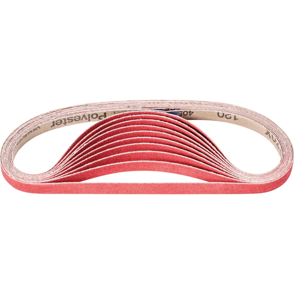 Produktfoto 1 von PFERD TOOLS Keramikkorn Schleifband BA 12x520mm CO-COOL120 für Edelstahl-Schliff mit Bandschleifer (100), 100 Stk.