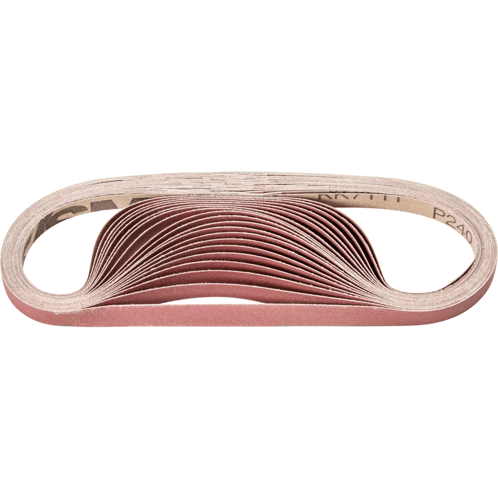 Produktfoto 1 von PFERD TOOLS Korund Schleifband BA 12x520mm A240 für universelle Anwendung mit Bandschleifer, 100 Stk.