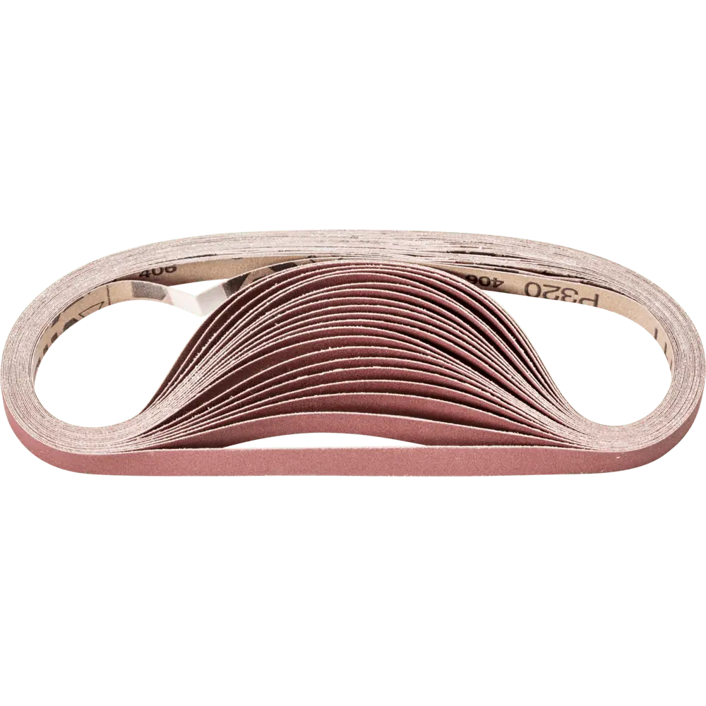 Produktfoto 1 von PFERD TOOLS Korund Schleifband BA 12x520mm A320 für universelle Anwendung mit Bandschleifer, 100 Stk.