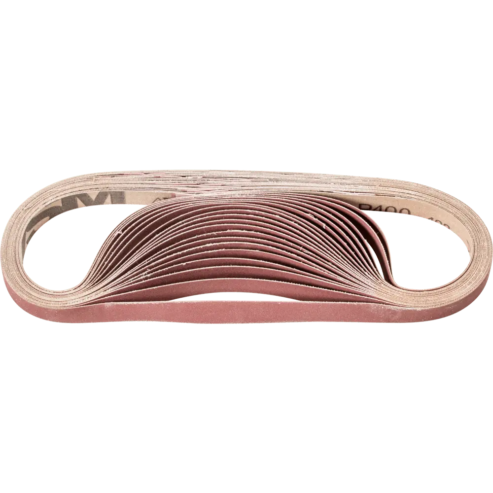 Produktfoto 1 von PFERD TOOLS Korund Schleifband BA 12x520mm A400 für universelle Anwendung mit Bandschleifer, 100 Stk.