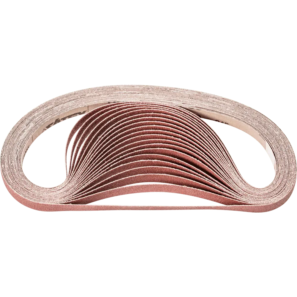Produktfoto 1 von PFERD TOOLS Korund Schleifband BA 12x610mm A80 für universelle Anwendung mit Bandschleifer, 100 Stk.
