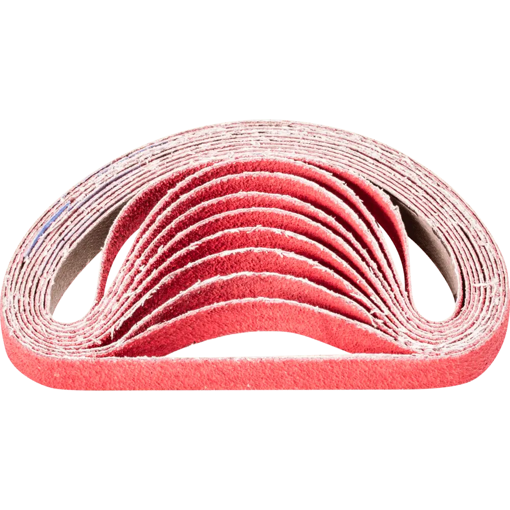 Produktfoto 1 von PFERD TOOLS Keramikkorn Schleifband BA 12x305 mm CO-COOL80 für Edelstahl-Schliff mit Bandschleifer (100), 100 Stk.