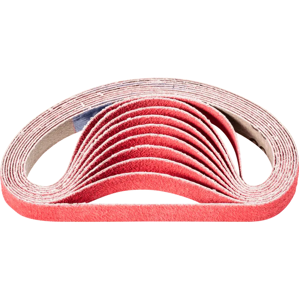 Produktfoto 1 von PFERD TOOLS Keramikkorn Schleifband BA 12x330mm CO-COOL80 für Edelstahl-Schliff mit Bandschleifer, 100 Stk.