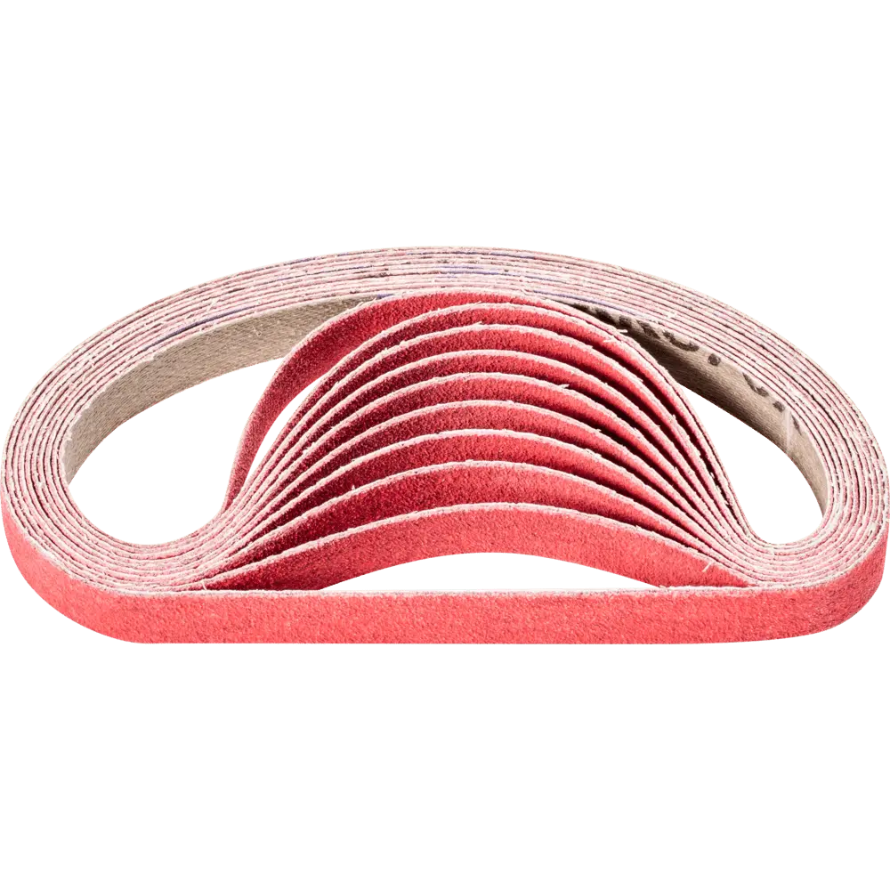 Produktfoto 1 von PFERD TOOLS Keramikkorn Schleifband BA 12x330mm CO-COOL120 für Edelstahl-Schliff mit Bandschleifer, 100 Stk.