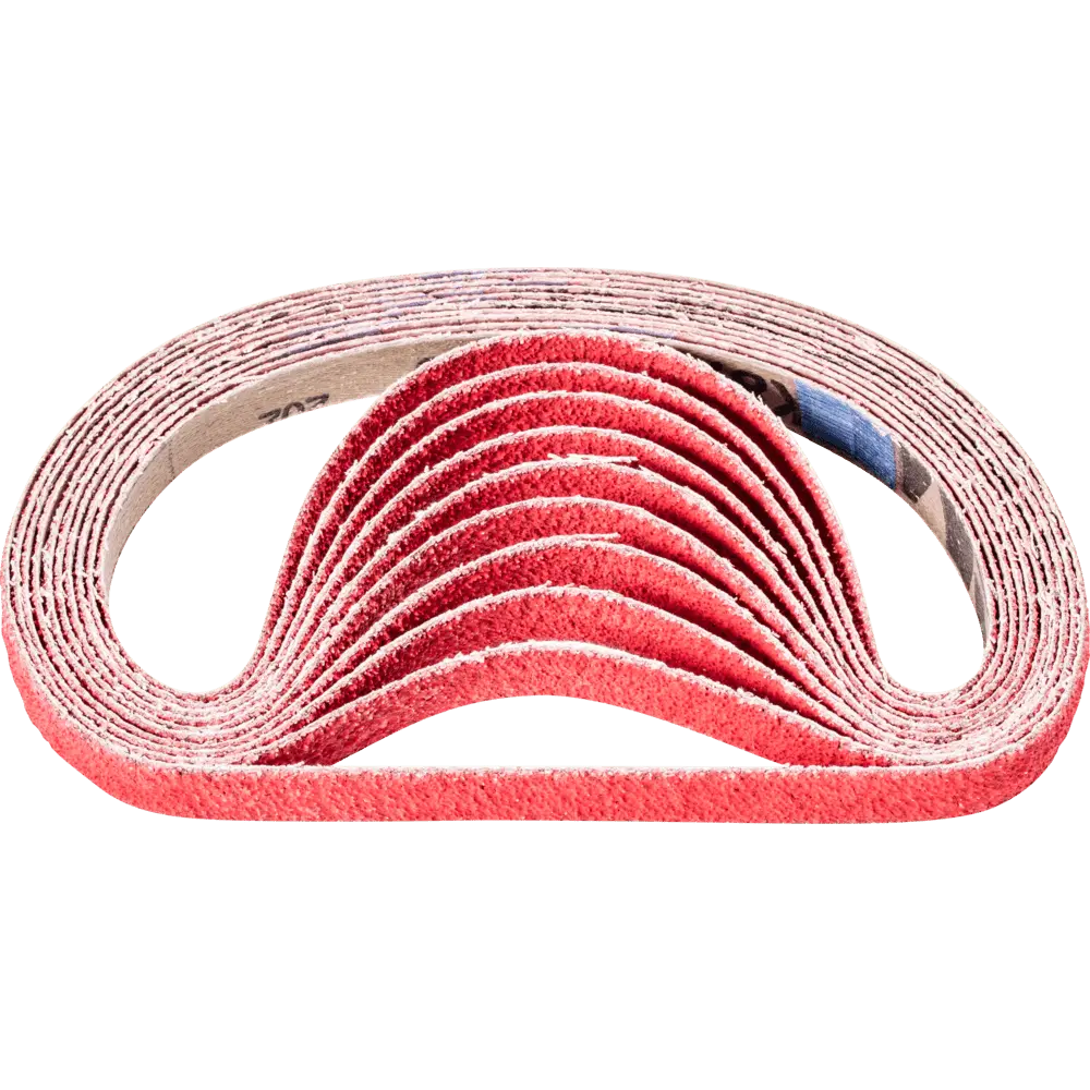 Produktfoto 1 von PFERD TOOLS Keramikkorn Schleifband BA 13x457 mm CO-COOL40 für Edelstahl-Schliff mit Bandschleifer, 100 Stk.