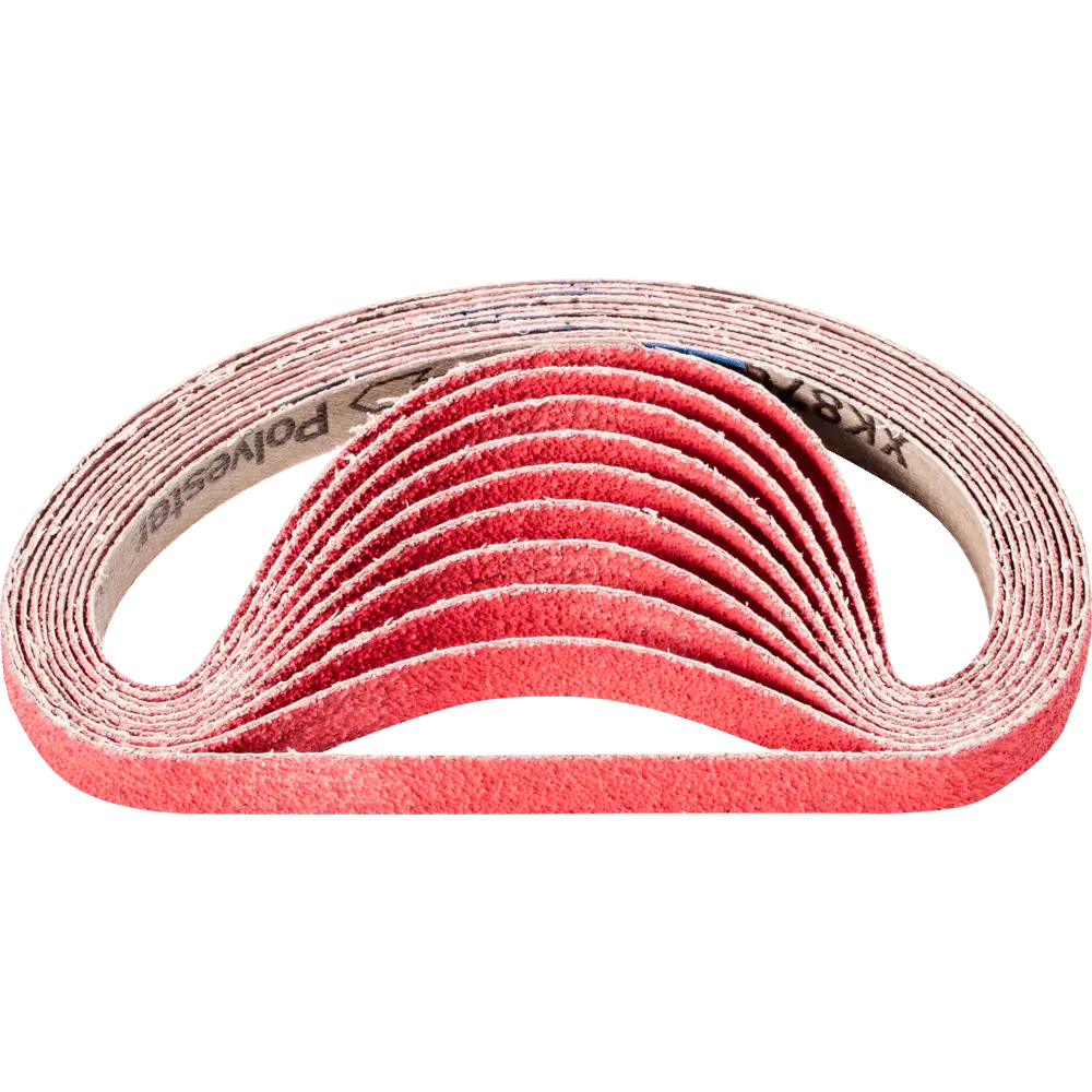 Produktfoto 1 von PFERD TOOLS Keramikkorn Schleifband BA 16x480mm CO-COOL40 für Edelstahl-Schliff mit Bandschleifer, 50 Stk.