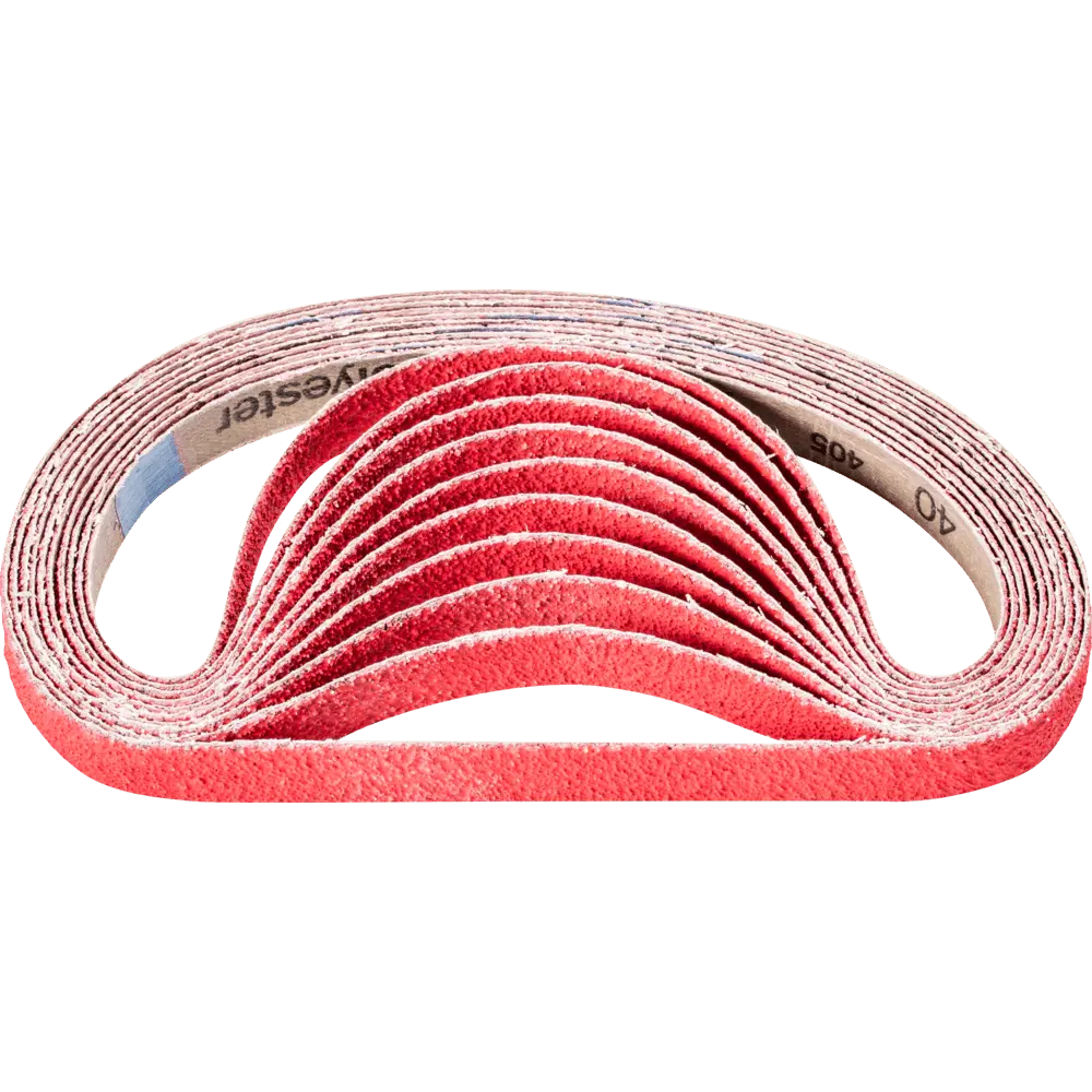 Produktfoto 1 von PFERD TOOLS Keramikkorn Schleifband BA 16x520mm CO-COOL40 für Edelstahl-Schliff mit Bandschleifer, 50 Stk.