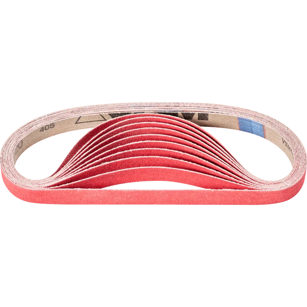 Produktfoto 1 von PFERD TOOLS Keramikkorn Schleifband BA 16x520mm CO-COOL120 für Edelstahl-Schliff mit Bandschleifer, 50 Stk.