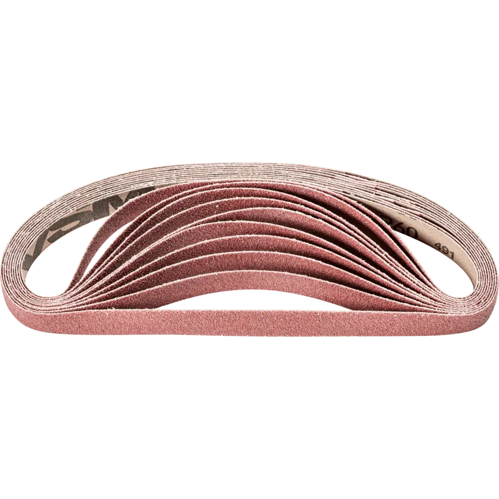 Produktfoto 1 von PFERD TOOLS Korund Schleifband BA 16x520mm A60 für universelle Anwendung mit Bandschleifer, 50 Stk.