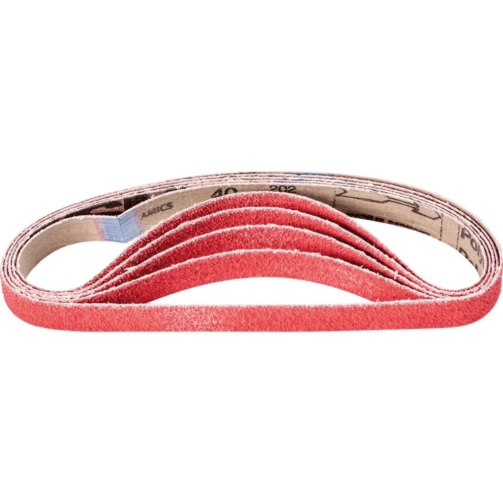 Produktfoto 1 von PFERD TOOLS Keramikkorn Schleifband BA 20x520mm CO-COOL40 für Edelstahl-Schliff mit Bandschleifer, 20 Stk.