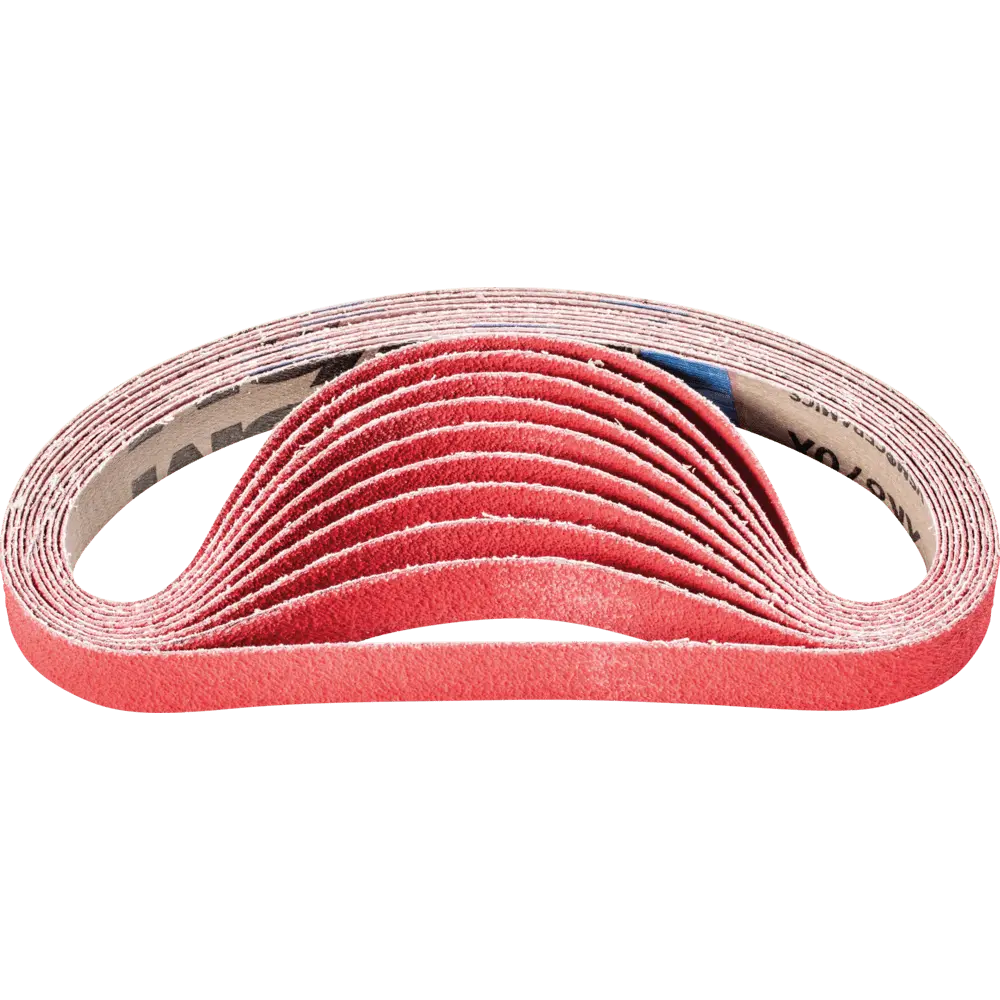 Produktfoto 1 von PFERD TOOLS Keramikkorn Schleifband BA 20x520mm CO-COOL60 für Edelstahl-Schliff mit Bandschleifer, 20 Stk.
