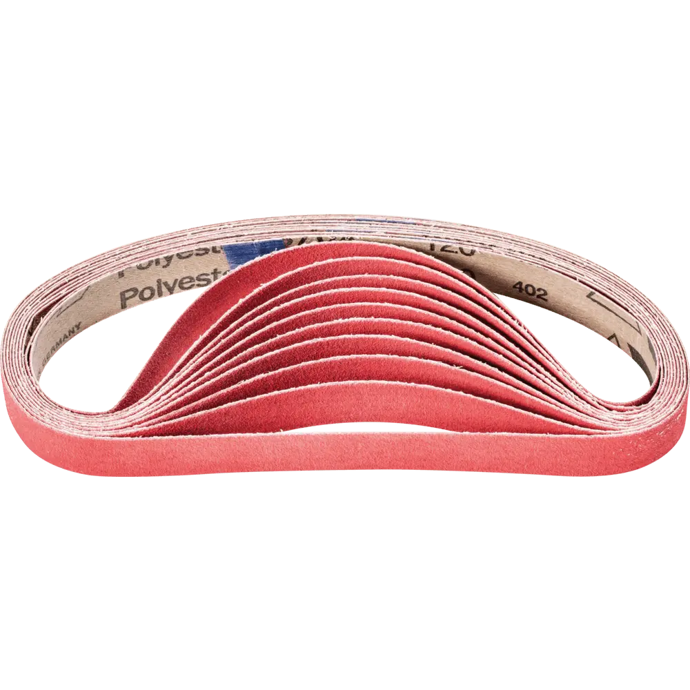 Produktfoto 1 von PFERD TOOLS Keramikkorn Schleifband BA 20x520mm CO-COOL120 für Edelstahl-Schliff mit Bandschleifer, 20 Stk.