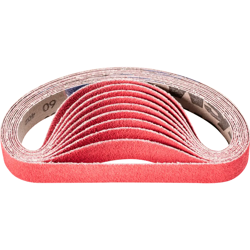 Produktfoto 1 von PFERD TOOLS Keramikkorn Schleifband BA 25x480mm CO-COOL60 für Edelstahl-Schliff mit Bandschleifer, 20 Stk.