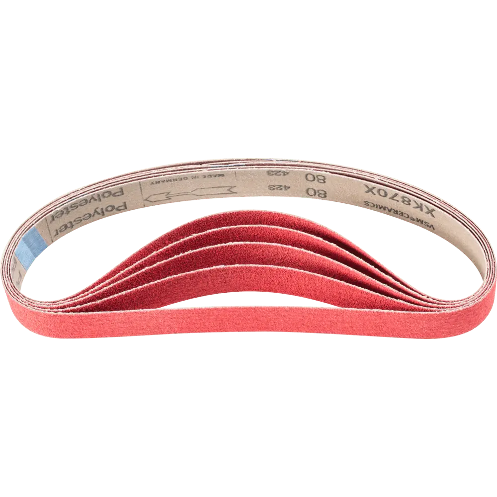 Produktfoto 1 von PFERD TOOLS Keramikkorn Schleifband BA 30x610mm CO-COOL80 für Edelstahl-Schliff mit Rohrbandschleifer, 10 Stk.