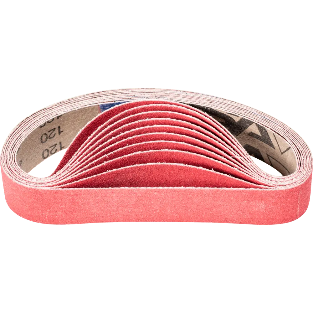 Produktfoto 1 von PFERD TOOLS Keramikkorn Schleifband BA 35x450mm CO-COOL120 für Edelstahl-Schliff mit Rohrbandschleifer, 20 Stk.
