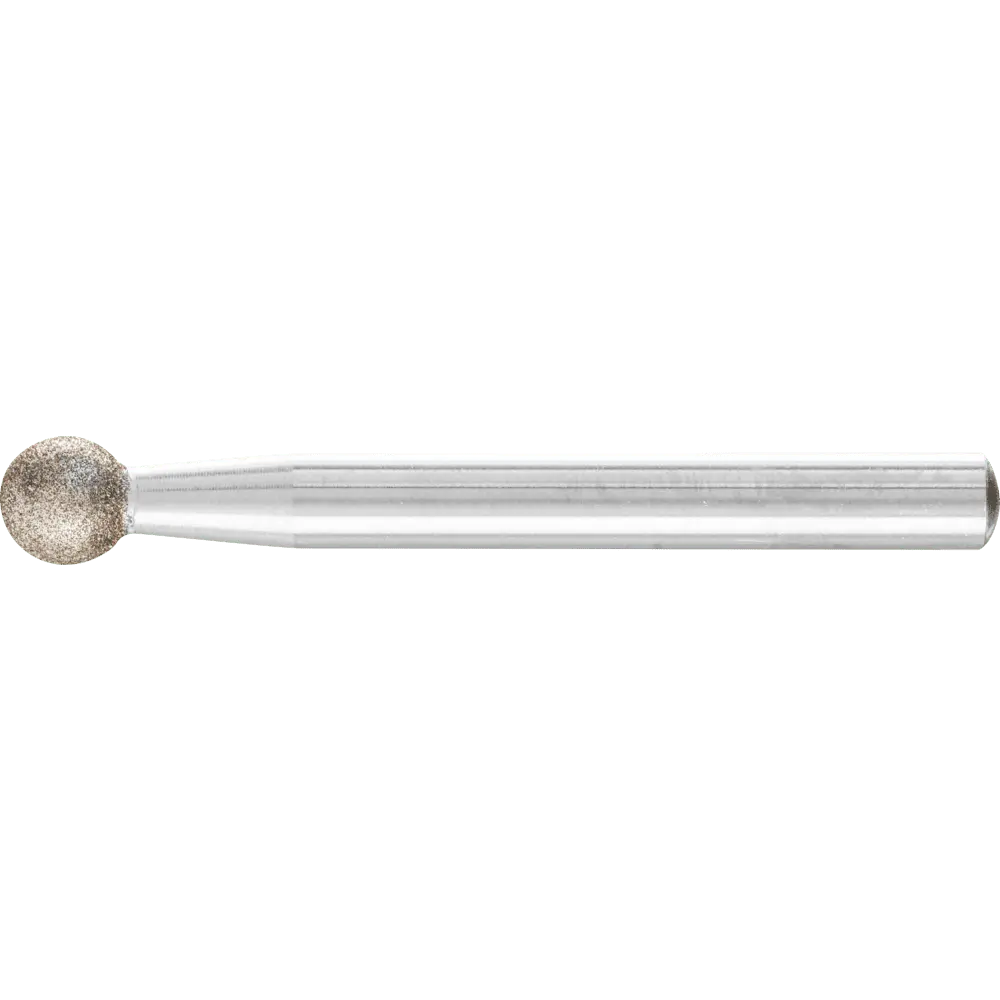 Produktfoto 1 von PFERD TOOLS CBN-Schleifstift Kugel Ø 8,0mm Schaft-Ø 6 mm B126 (mittel) zum Gravieren und Entgraten