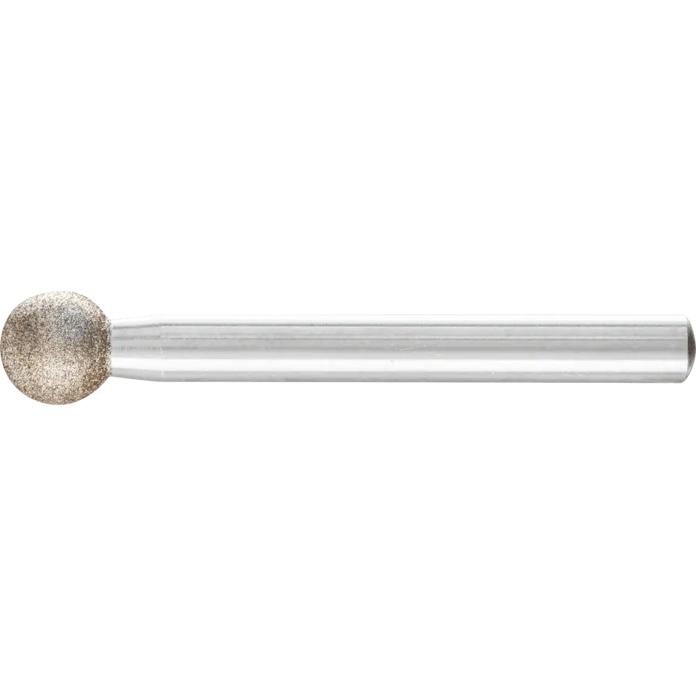Produktfoto 1 von PFERD TOOLS CBN-Schleifstift Kugel Ø 10,0mm Schaft-Ø 6 mm B126 (mittel) zum Gravieren und Entgraten