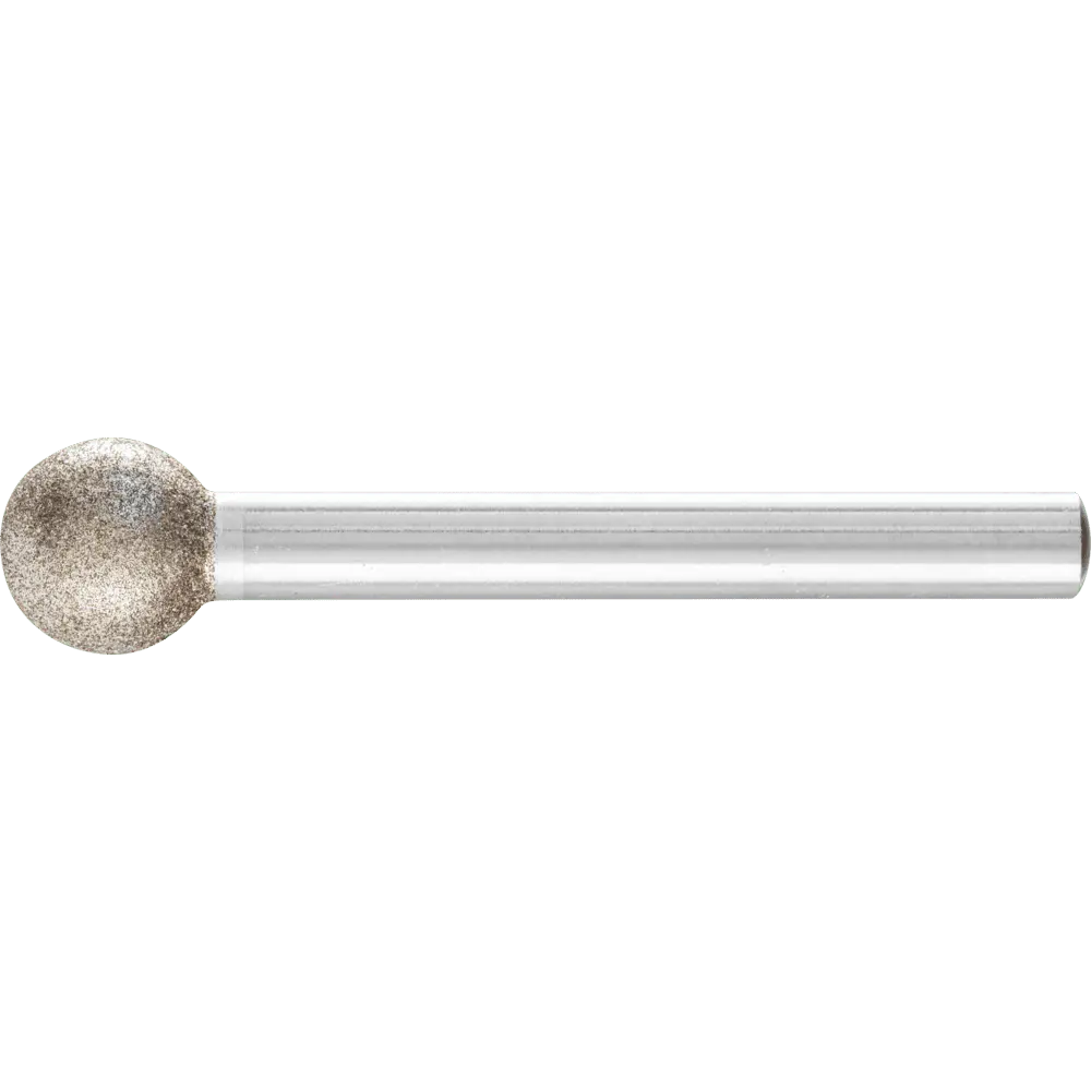 Produktfoto 1 von PFERD TOOLS CBN-Schleifstift Kugel Ø 12,0mm Schaft-Ø 6 mm B126 (mittel) zum Gravieren und Entgraten