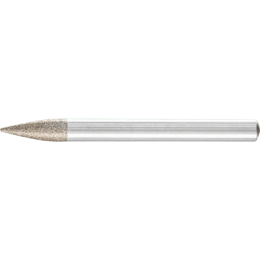 Produktfoto 1 von PFERD TOOLS CBN-Schleifst. Spitzbog.-Ø 6x18 mm Schaft-Ø 6 mm B126 (mit.) z. Gravur/Schleifen kl. Öffnungen