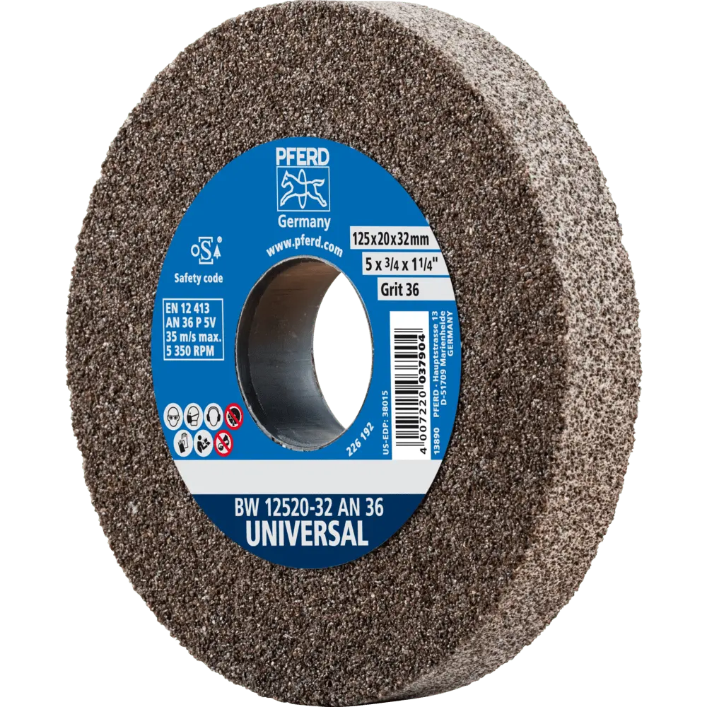 Produktfoto 1 von PFERD TOOLS Schleifbockscheibe Ø 125x20mm Bohrung-Ø 32 mm A36 für universelle Schleifaufgaben