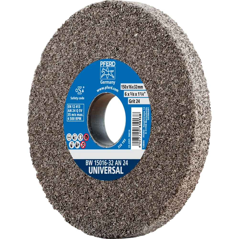 Produktfoto 1 von PFERD TOOLS Schleifbockscheibe Ø 150x16 mm Bohrung-Ø 32 mm A24 für universelle Schleifaufgaben