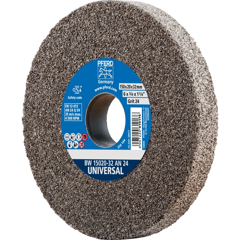 Produktfoto 1 von PFERD TOOLS Schleifbockscheibe Ø 150x20mm Bohrung-Ø 32 mm A24 für universelle Schleifaufgaben