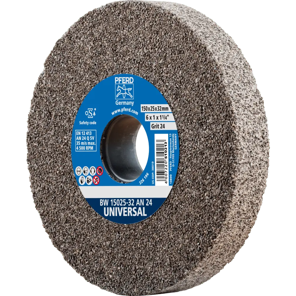 Produktfoto 1 von PFERD TOOLS Schleifbockscheibe Ø 150x25 mm Bohrung-Ø 32 mm A24 für universelle Schleifaufgaben