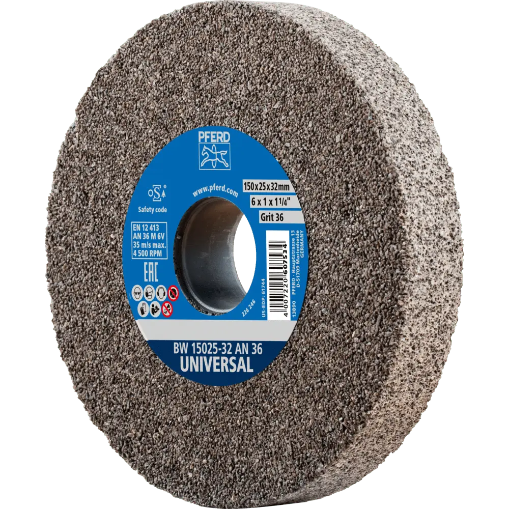 PFERD TOOLS Schleifbockscheibe Ø 150x25mm Bohrung-Ø 32mm A36 für universelle Schleifaufgaben
