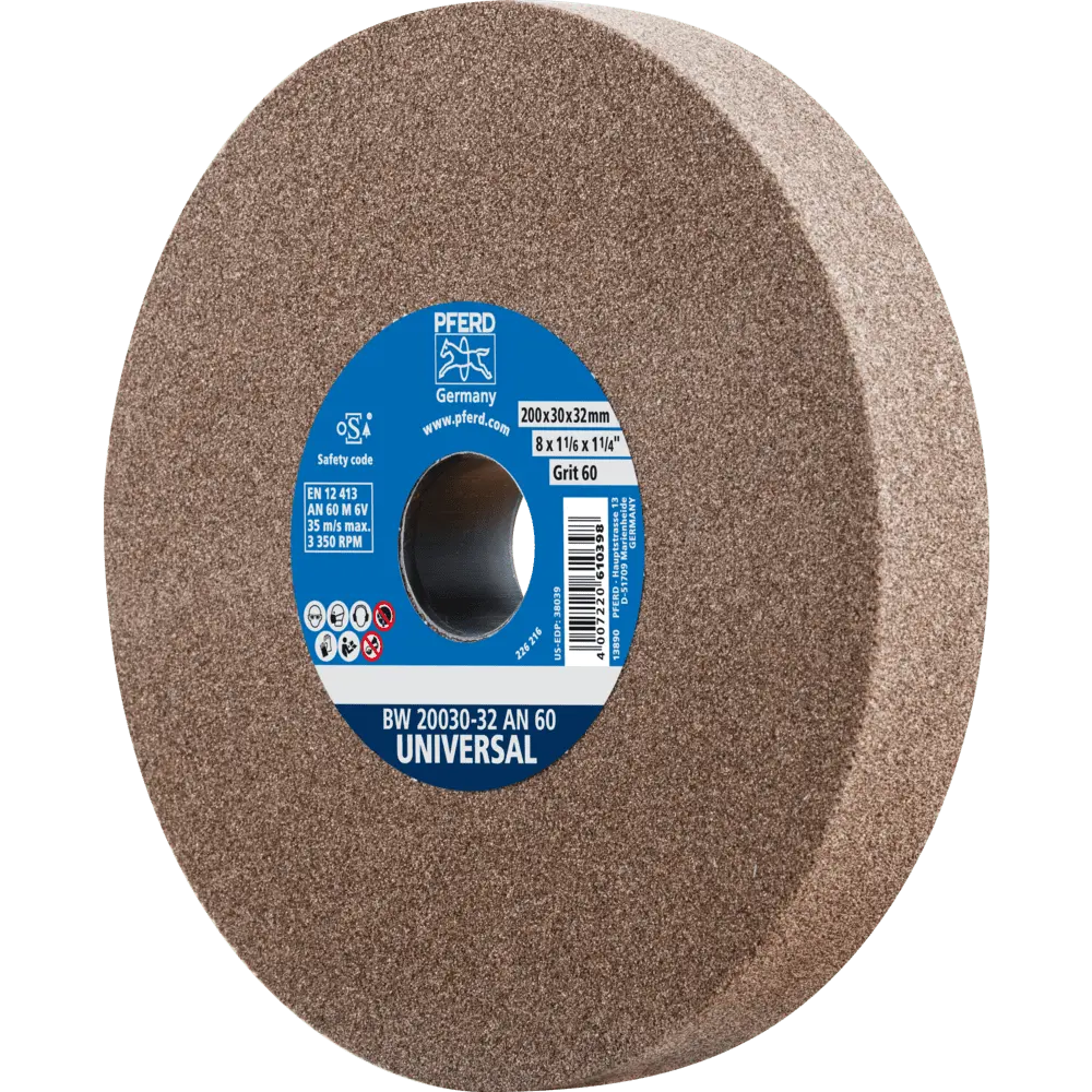 Produktfoto 1 von PFERD TOOLS Schleifbockscheibe Ø 200x30mm Bohrung-Ø 51 mm A60 für universelle Schleifaufgaben