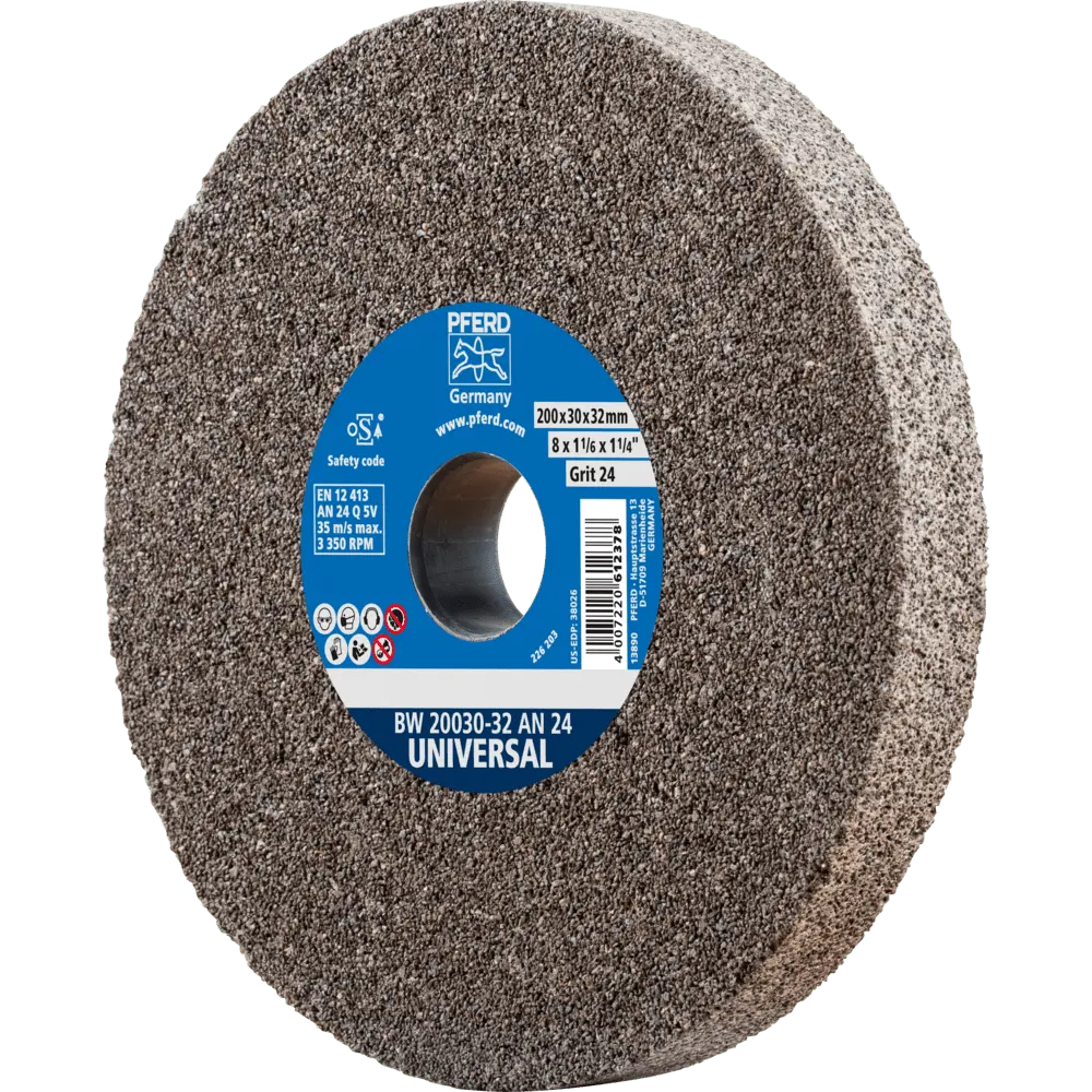 Produktfoto 1 von PFERD TOOLS Schleifbockscheibe Ø 200x30mm Bohrung-Ø 51 mm A24 für universelle Schleifaufgaben