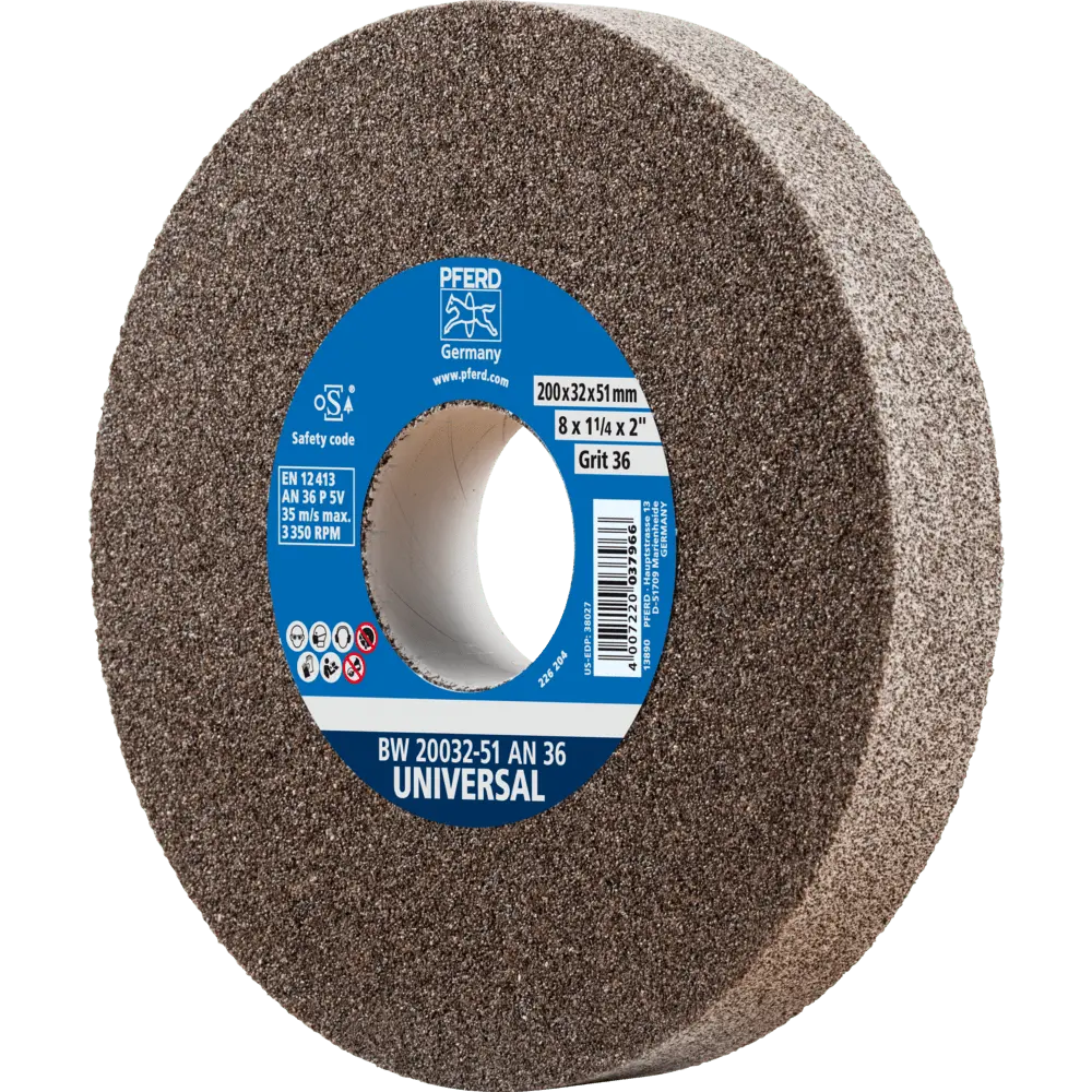 Produktfoto 1 von PFERD TOOLS Schleifbockscheibe Ø 200x32 mm Bohrung-Ø 51 mm A36 für universelle Schleifaufgaben