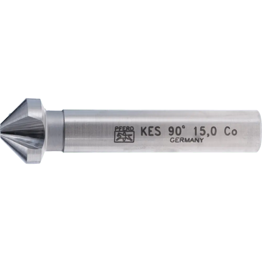Produktfoto 1 von PFERD TOOLS HSSE Co5 Kegel-und Entgratsenker 90° Ø 15 mm Schaft-Ø 10mm DIN 335 C