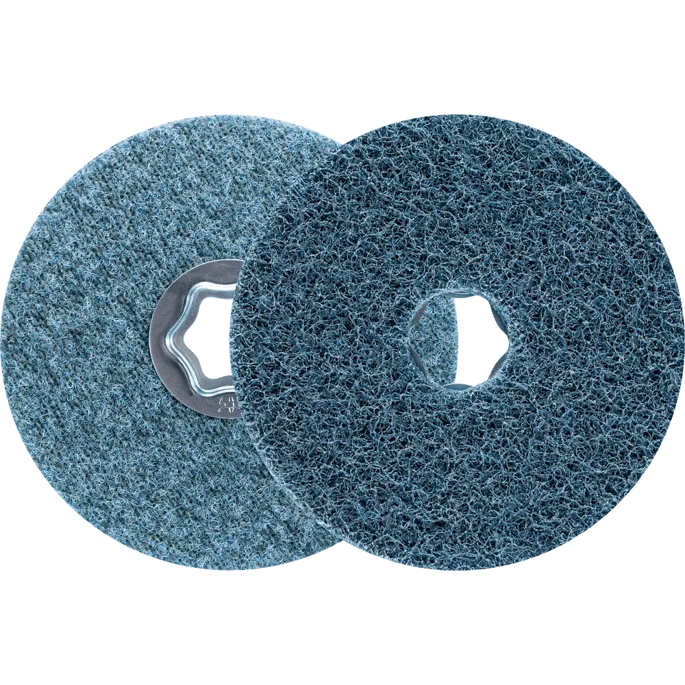 Produktfoto 1 von PFERD TOOLS COMBICLICK harte Vliesronde CC Ø 100mm A240F für Feinschliff und Finish mit Winkelschleifer, 10 Stk.